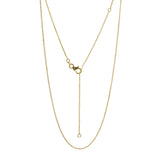 pink moon sky light necklace in gold