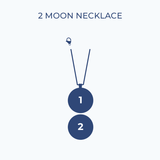 pink moon mini ituri necklace in rose gold
