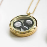 family locket necklace in gold