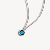 sky light necklace  in stainless steel