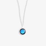 luna pendant necklace new moon, full necklace view