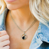 the stella necklace in stainless steel