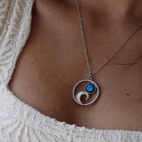new moon lunar tide necklace