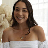 lunar tide necklace in gold