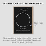 lunar reveal print - 1 moon