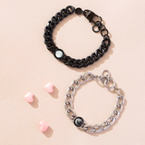 lunar curb his & hers bracelets