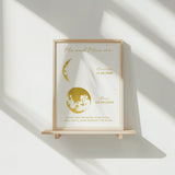 lunar reveal print - 2 moons