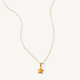 star bright necklace in gold